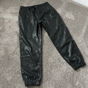 Faux Leather Jogger Medium